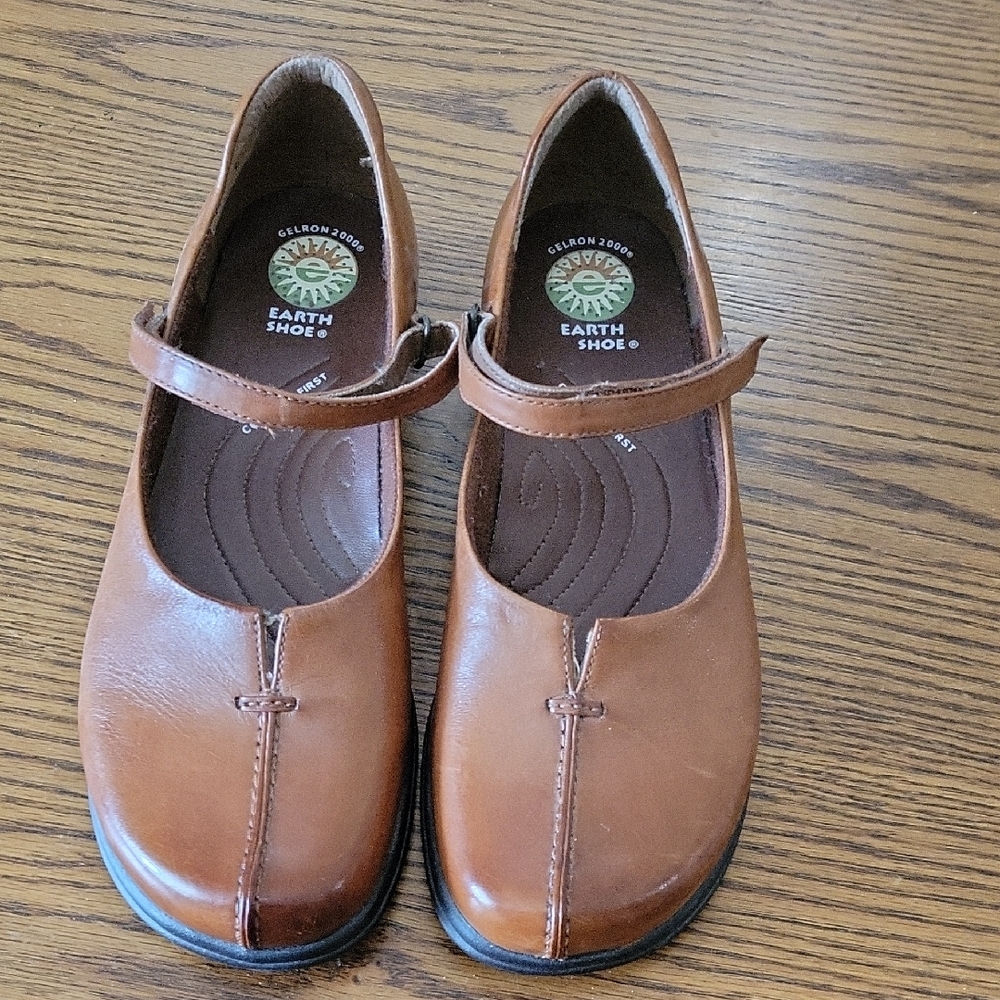 Earth Shoes Brown Mary Jane Flats